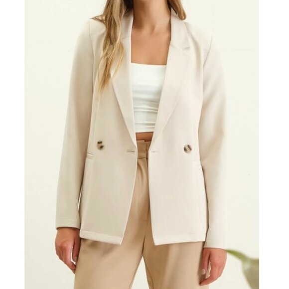Primp Jackets & Blazers - PRIMP BOUTIQUE The Workshop Double Breasted Blazer (L)